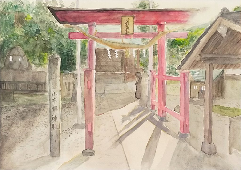 「小布勢神社」第四中学校　２年　馬場　優梨愛